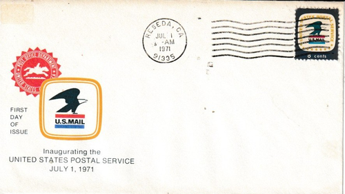 1396 USPS 7-1-71 Post Office FDC First Day Reseda California