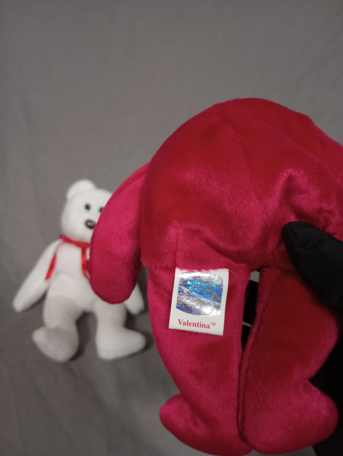 Beanie Babies Valentino 1993 Valentina 1999 With Swing Tags in Plastic Cases thumbnail 12