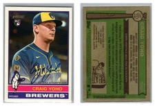 2025 Topps Heritage High Number Craig Yoho RC #ROA-YO Real One Autograph
