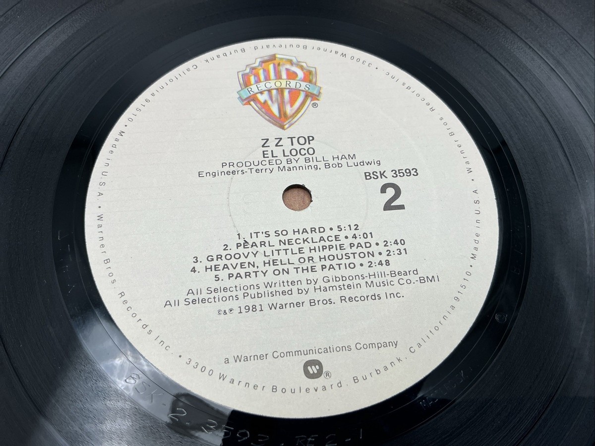 ZZ Top El Loco Warner Bros. Records - 1981 - Vinyl LP BSK 3593