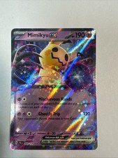 Pokémon Mimikyu EX Double Rare Holo Card 069/159 Sv09: Journey Together TCG