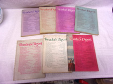 Readers Digest 1946 1947 1948 1949 Lot of 7