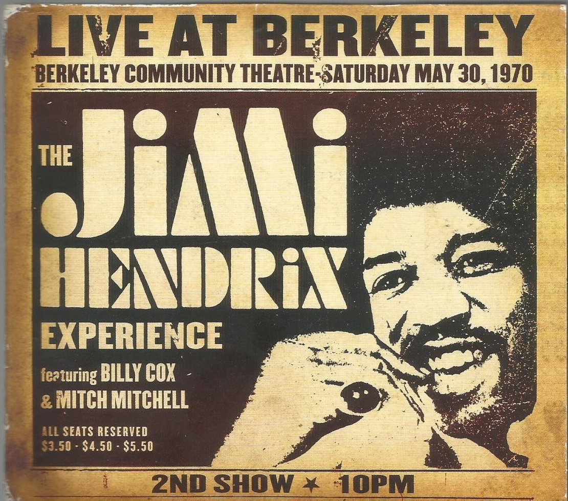 Jimi Hendrix Experience Live At Berkeley 2nd Show 2012 Sony CD album in digipack