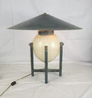Vtg 80s Max Blumberg Fine Arts Lamps Postmodern Table Lamp Ceramic W Metal Shade
