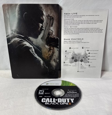 Call of Duty: Black Ops II 2 Hardened Edition Complete Steelbook Xbox 360 Tested
