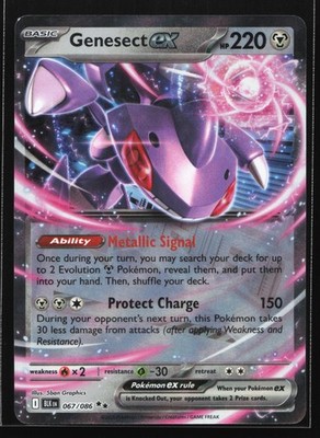 Pokemon Genesect ex 067/086 Black Bolt Double Rare Holo NM | eBay