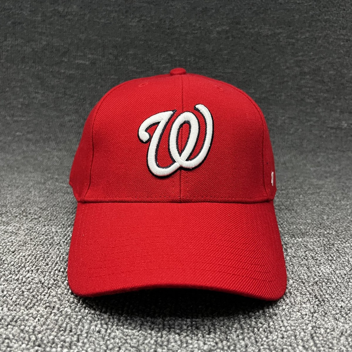 New '47 Washington Nationals Clean Up Adjustable Hat Red Baseball Cap