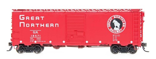 GREAT NORTHERN 40' 12 PANEL BOXCR VERMILLION RED-HO-EMPIRE BUILDER-SPECIAL PRICE - Picture 2 of 2