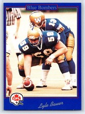 1991 JOGO CFL Lyle Bauer Winnipeg Blue Bombers #153