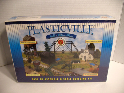 PLASTICVILLE BACHMANN O SCALE HOBO JUNGLE 45983 KIT NEW SHACKS OUTHOUSE BOXCAR