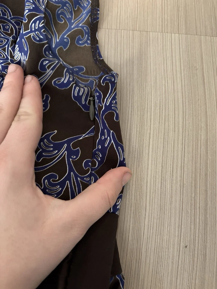 Lote de 2 hermosas camisetas sin mangas Y2K para mujer talla grande azules y marrones Foto 3 de 4