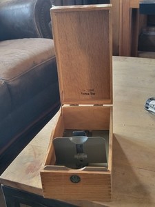  Vintage Globe Wernicke oak file box, specifically "Peerless Tray" model 7310-C