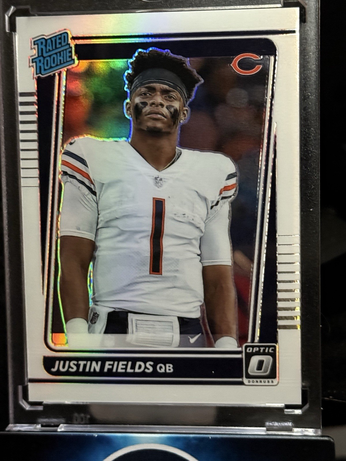 2021 PANINI DONRUSS OPTIC #204 RATED ROOKIE VARIATION HOLO PRIZM JUSTIN FIELDS