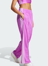 NWT Adidas Originals Women  s ADICOLOR FIREBIRD LOOSE TRACK PANTS Purple Burst M