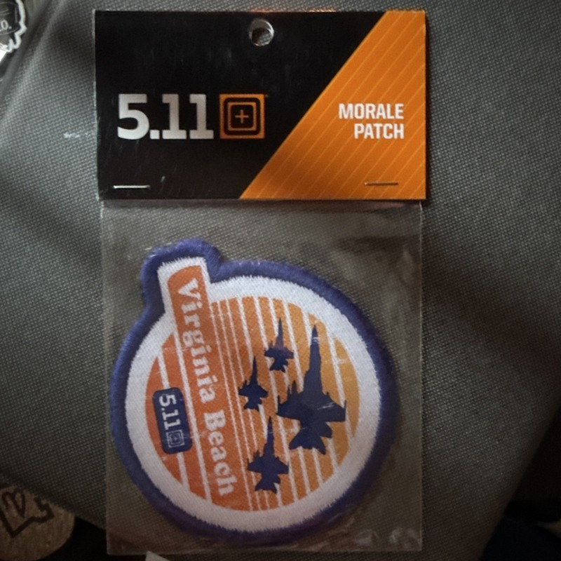 5.11 Tactical Virginia Beach Morale Patch 1.5" Embroidered Hook & Loop 81261