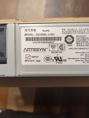 Dish Smart Box Artesyn DS760SL-3-003 760W Hot-Swap Power Supply Module 200-240V 