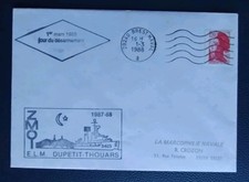 Enveloppe Premier Jour Marcophilie Navale Brest 1988 Jour De Désarmement