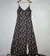 Nine Britton Maxi Dress Women XL Black Floral Kellie Knit Stitch Fix Cottage NWT