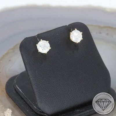 Wert 3790   Solitär Brillant Ohrstecker 585 14 Karat Gelb Gold xxyy