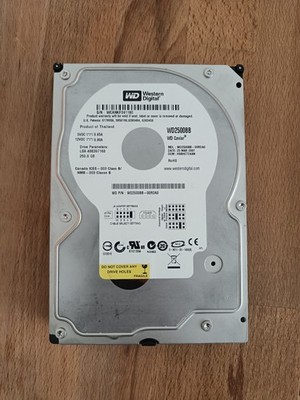 Western Digital Caviar 250GB interne Festplatte ATA IDE PATA 3,5'' Zoll