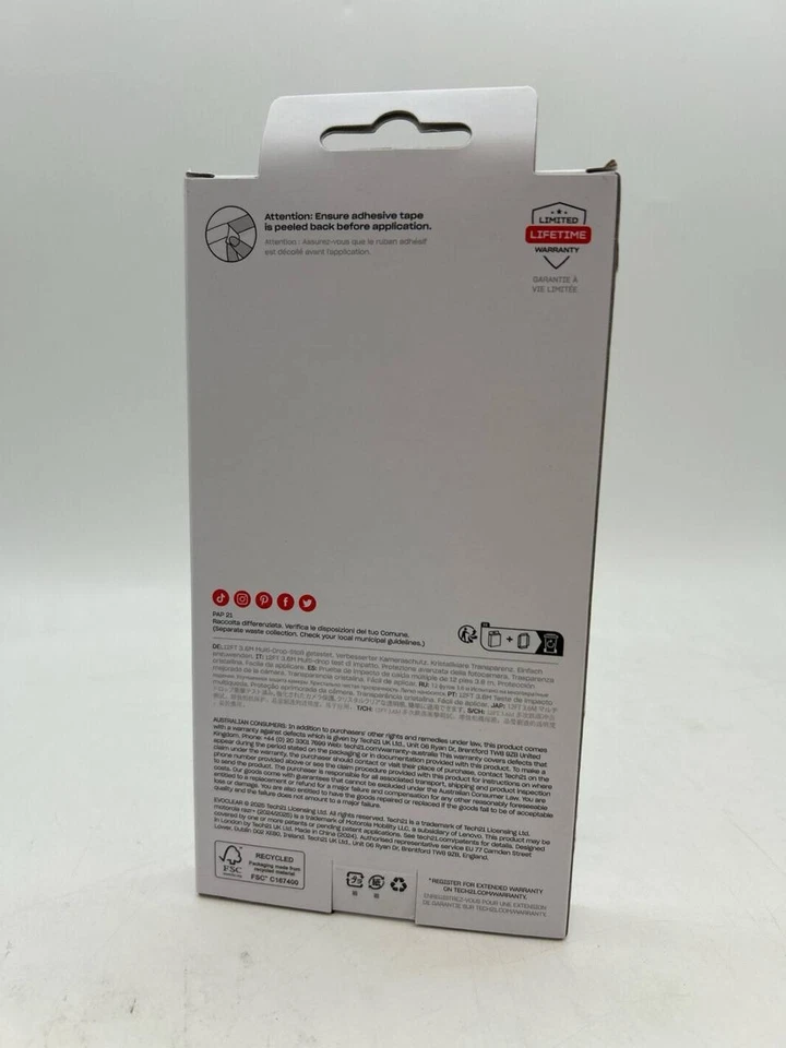 Tech21 EvoClear Series Case for Motorola Razr (2024/2025) - Clear - Image 2 of 2