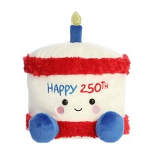 Aurora - Palm Pals Party Sized - 9.5" Limited Edition America B'Day Cake Plush