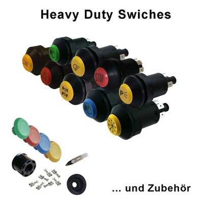 Nfz-Druckschalter oder -taster ''HEAVY DUTY'' Alle Ersatzteile vorhanden!