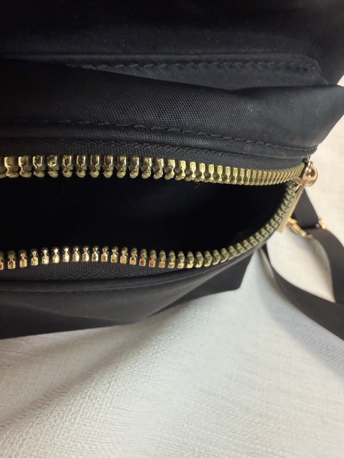 Black Mini Backpack Adjustable Straps Zip Pockets… - image 6