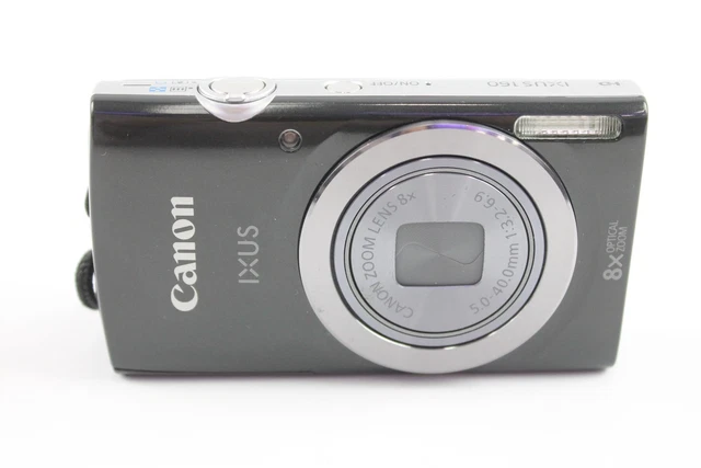 06 Canon IXUS 160 Digital Compact Camera Working w/ 8x Optical Zoom