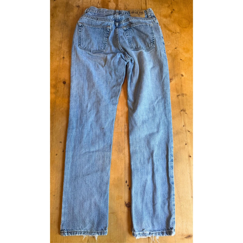 Vintage GAP Blue Jeans Original Fit 6 Regular Light Wash USA 90s Denim - Image 2 of 4