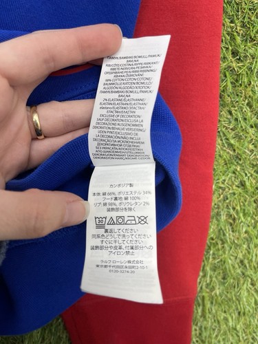 Polo Ralph Lauren Hoodie Youth XL Color-Block Fleece Spellout Big Logo Pony y2k - Picture 12 of 19