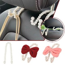 Pearl Car Seat Back Headrest Hooks Hanger Holder For Bag Interior DX8C1212 D2P3