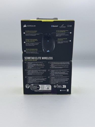 CORSAIR Scimitar Elite Wireless Optical Gaming Mouse - Black - Picture 2 of 3