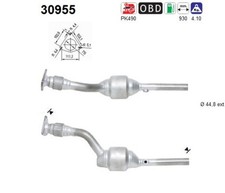 Katalysator AS 30955 für RENAULT LAGUNA 2 BG0 KG0 16V BG0A BG0L KG0A KG0L BG06