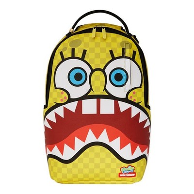 sprayground スポンジボブ Sprayground SpongeBob CheckerBob DLXSV Backpack Faux Leather