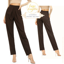 The Palazzo Trousers By Wolford 38 S M Brown Anzughose With Pleats