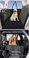 Zanch Dog Car Seat Cover, 100% Waterproof Rear Seat Protector (X-LARGE)