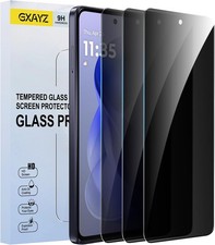3 Pack Privacy Screen Protector for Motorola Moto G Power 5G 2025 HD Clear