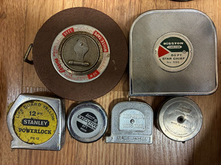 STANLEY LUFKIN DISSTON Retractable Tape Measures Mixed Lot of (6) vintage