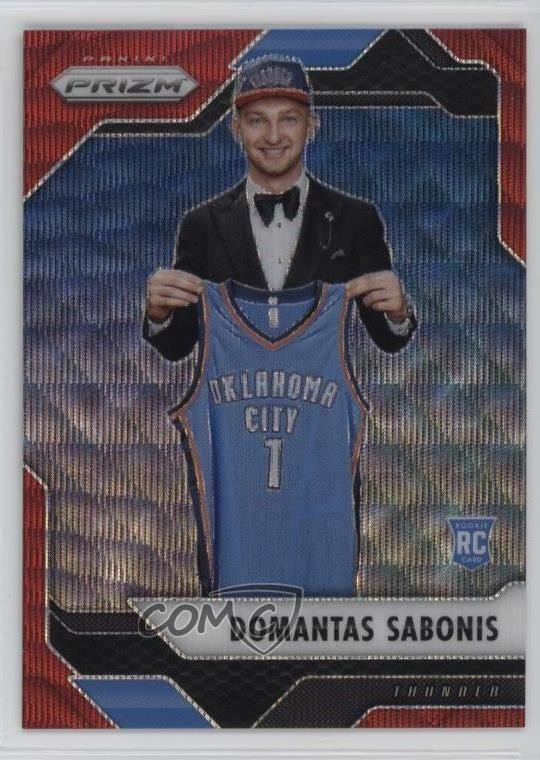 2016-17 Panini Prizm Ruby Wave Prizm Domantas Sabonis #255 15wb