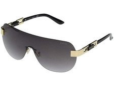 GUESS R3205 Womens Black Gold/Gradient Smoke Shield Sunglasses 145 mm
