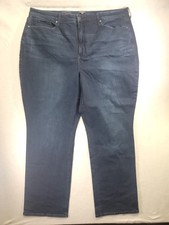 NYDJ Not Your Daughter's jeans: Relaxed Straight fit, dark wash Womens plus 24W