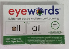 EYEWORDS Multisensory Sight Words Cards Set 2: Words 51-100