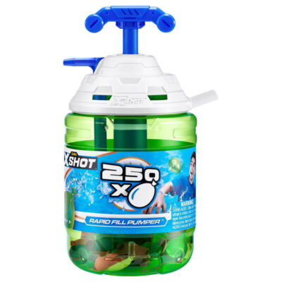 ZURU X-SHOT Wasserbombenpumpe zum schnellen Befüllen + 250 Ballons Wasserbomben