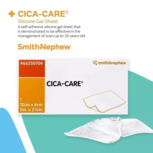 Cica-Care Self-Adhesive Silicone Gel Sheet for Scar Management Wound Care NEW - Picture 2 of 4