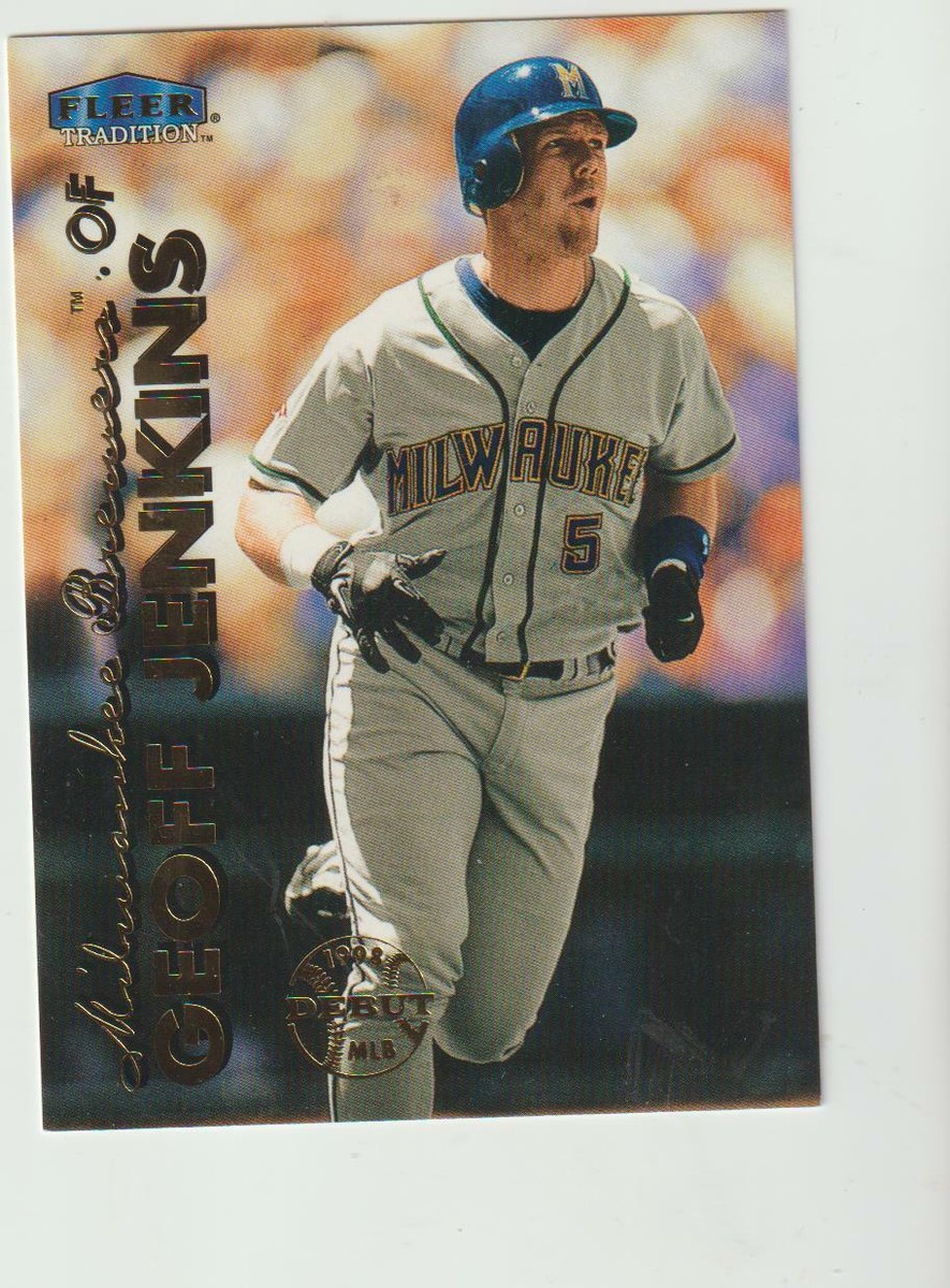 1998 Fleer Tradition #129 Geoff Jenkins rookie card, Milwaukee 