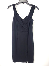 Lulus Dress Womens Medium Black Classic Off Shoulder Bodycon Cocktail Party NWT