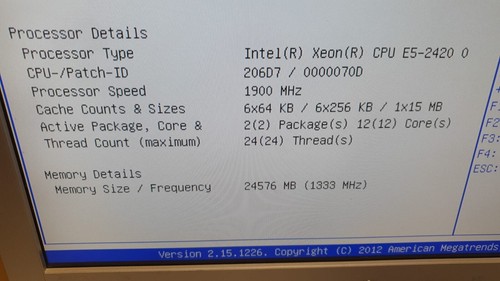 Fujitsu Primergy TX200 S7 PS210 S26361-K1404-V401 24 GB RAM XEON E5-2420@1,9 GHZ - Bild 8 von 9