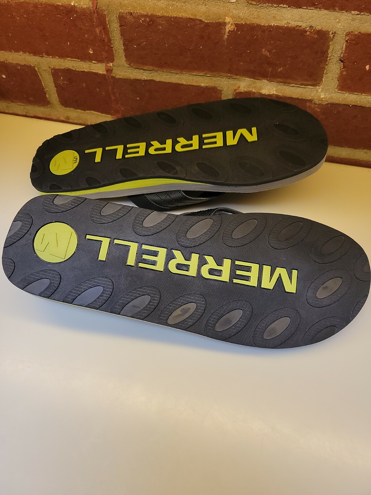 Merrell Infradito Uomo Cedrus Nero Verde Oasis Taglia 11