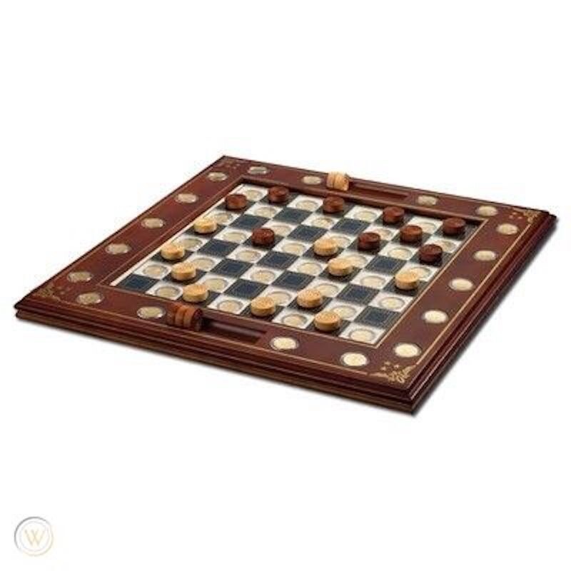 The Franklin Mint U.S. Quarters Collection Deluxe Checkers Set (NO